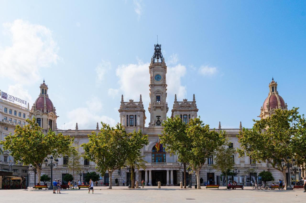 Apartamento Ayuntamiento Panoramic Valencia Exterior foto