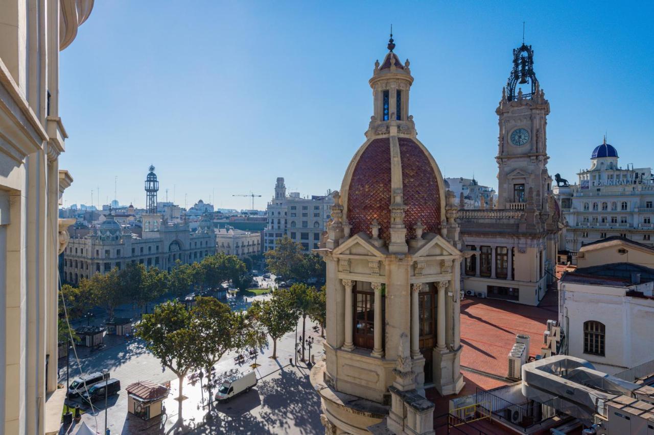 Apartamento Ayuntamiento Panoramic Valencia Exterior foto