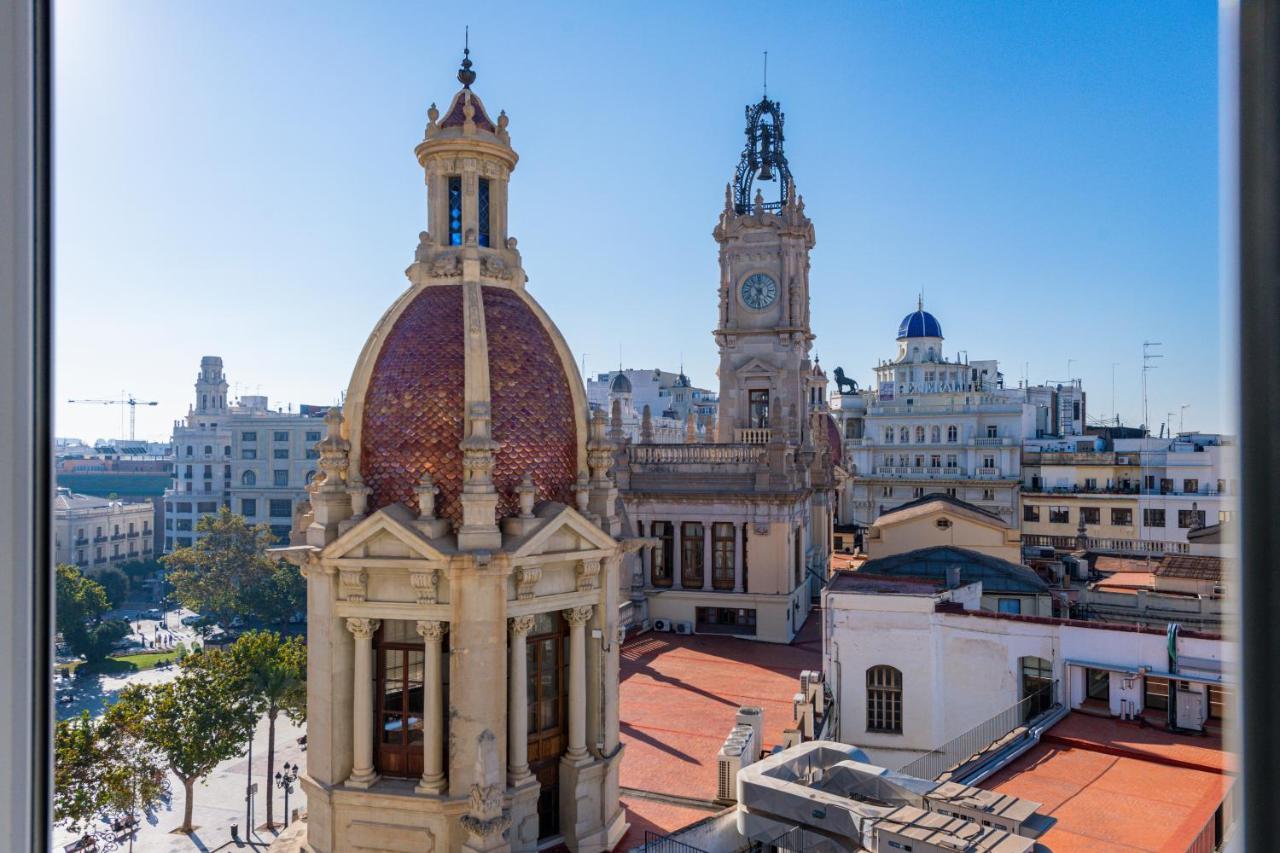 Apartamento Ayuntamiento Panoramic Valencia Exterior foto