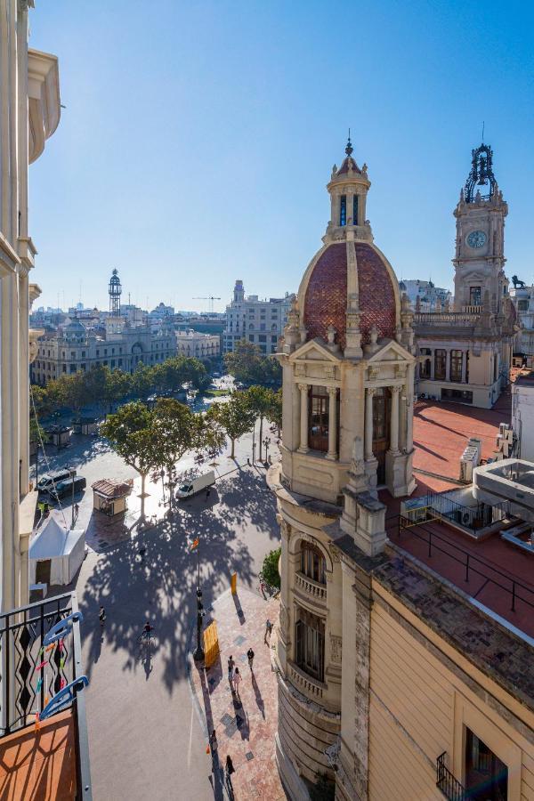 Apartamento Ayuntamiento Panoramic Valencia Exterior foto