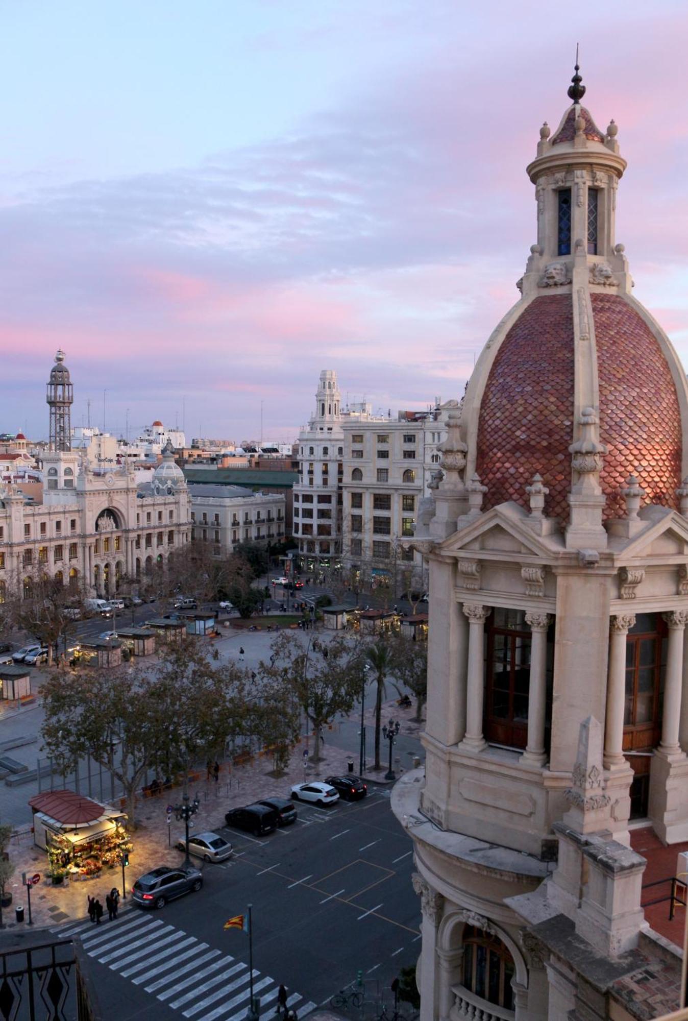 Apartamento Ayuntamiento Panoramic Valencia Exterior foto